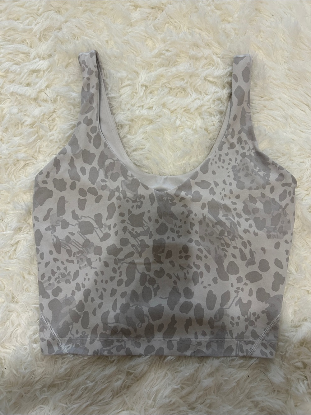 lululemon athletica Neutral Leopard Print Tank Top